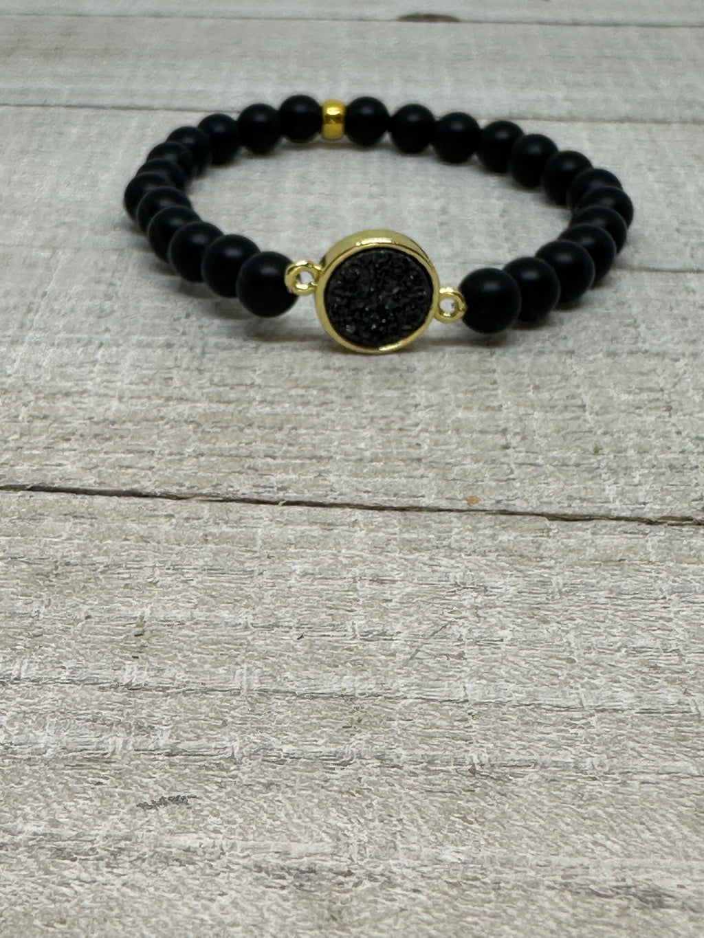 Black Druzy Bracelet