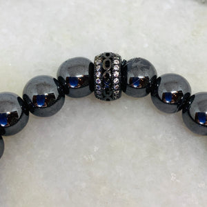 All Black Hematite Bracelet