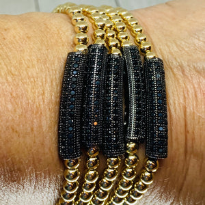 Golden Black Beauty Bracelet