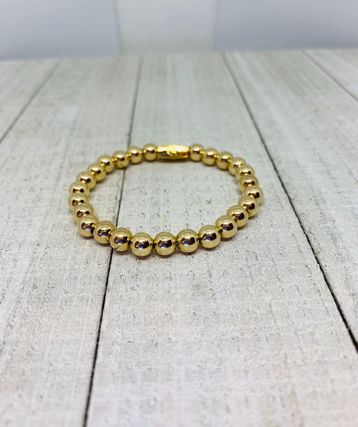 Tri Gold 6mm Bracelet Stack
