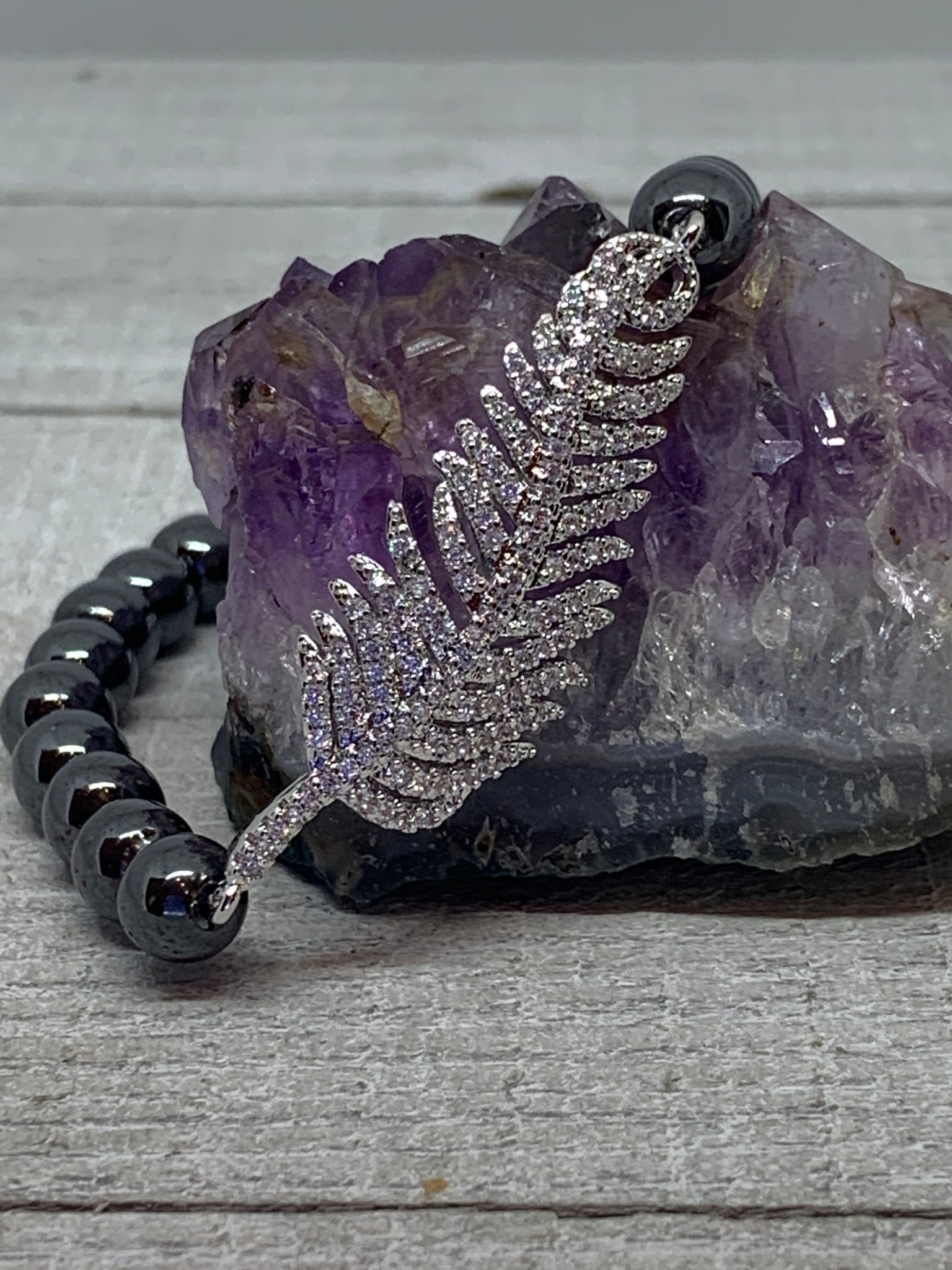 Silver Leaf Single Bracelet