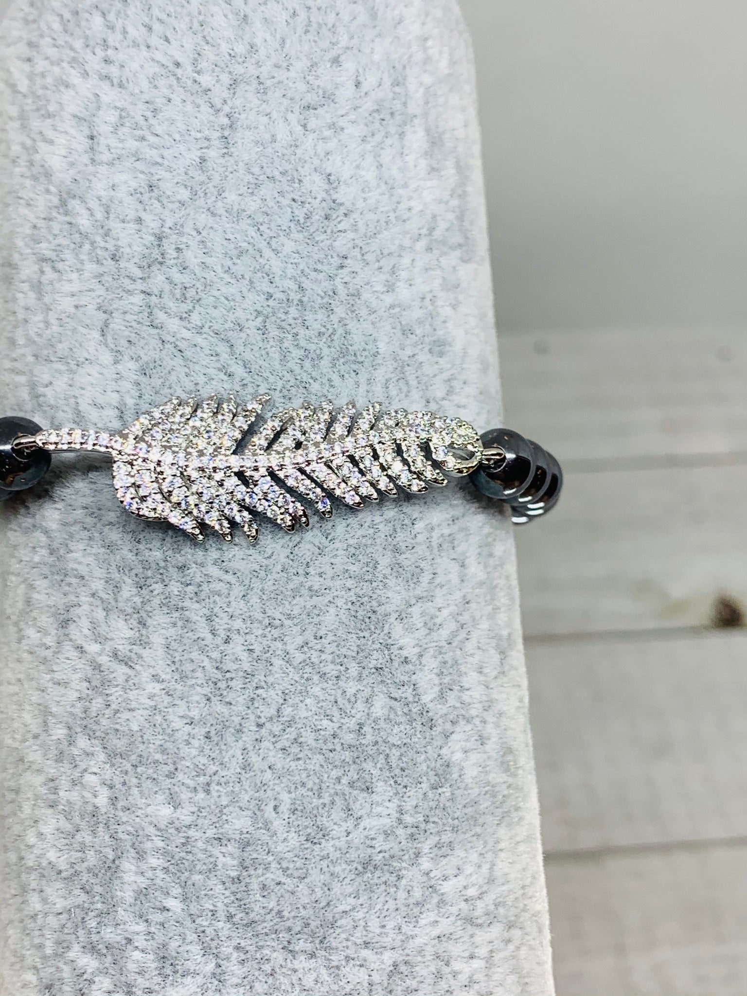 Silver Leaf Single Bracelet