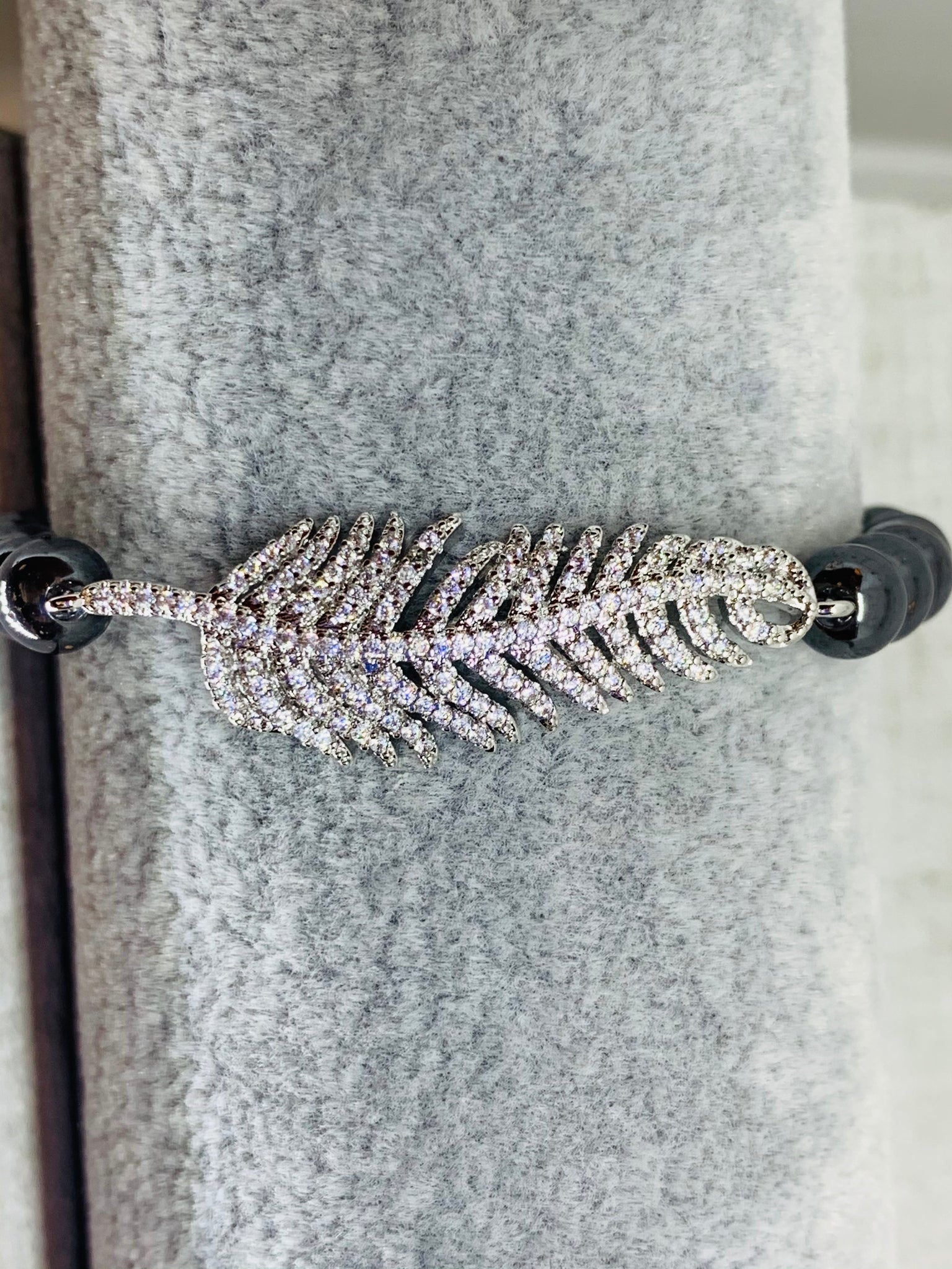 Silver Leaf Single Bracelet