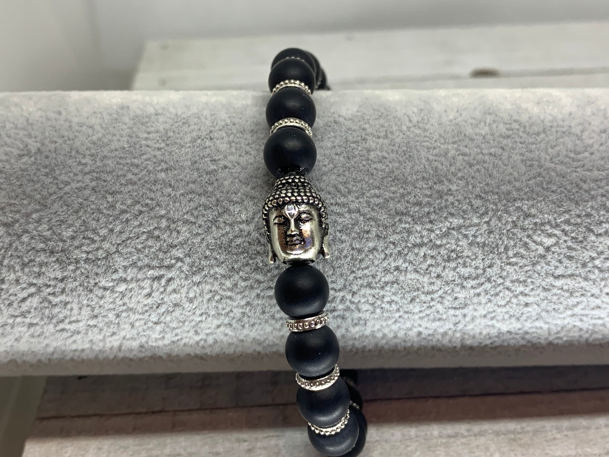 Black Onyx Buddha Bracelet