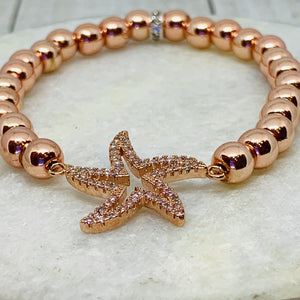 Pink Lady Dancing Starfish Bracelet