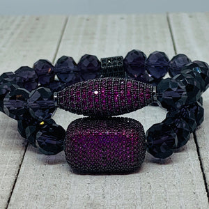 Hot Pink Oval Bracelet