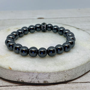 All Black Hematite Bracelet