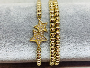 Gold Filled Twin Star Bracelet