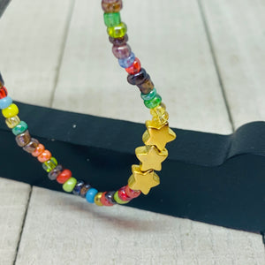 MultiColor Star Anklet