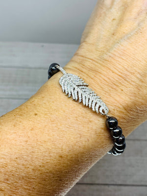 Silver Leaf Single Bracelet