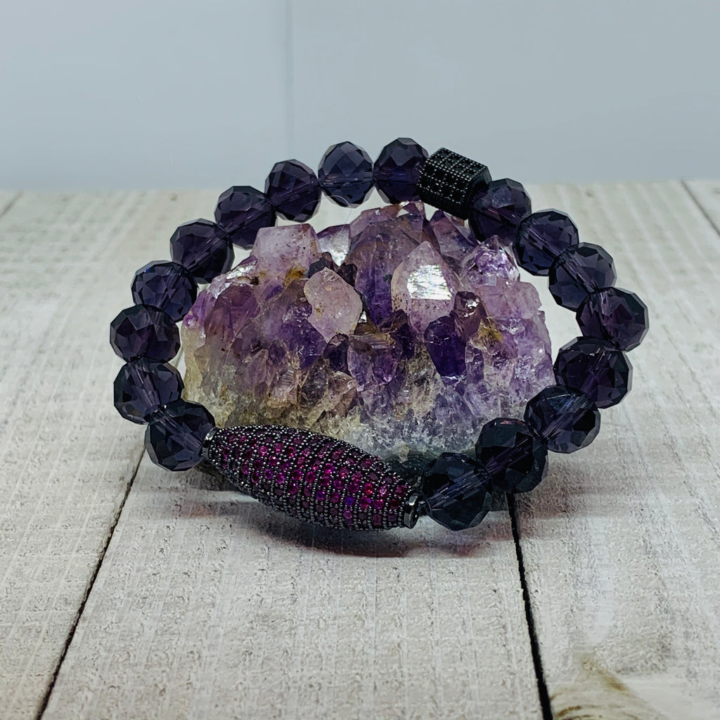 Hot Pink Oval Bracelet