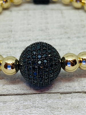 Gold Meets Black Bracelet