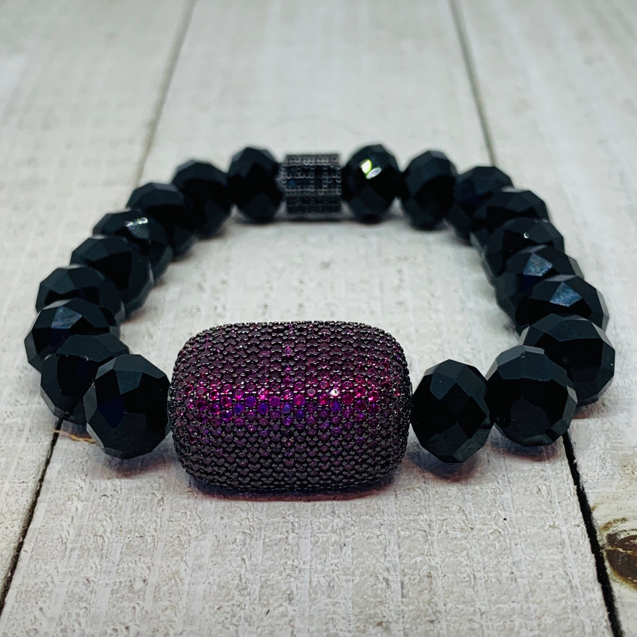 Hot Pink Cushion Bracelet