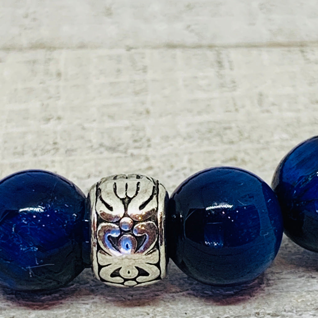 Blue Tiger Eye Men’s Bracelet