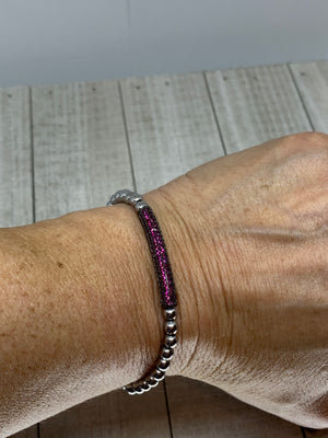Fuchsia & Silver Beauty