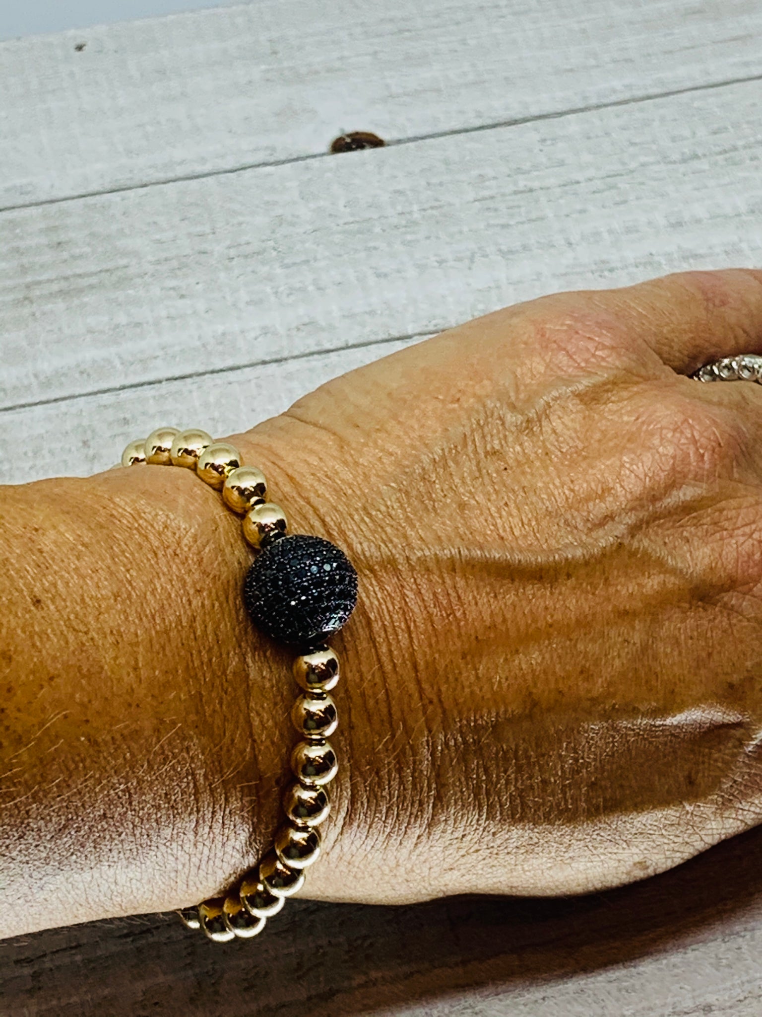 Gold Meets Black Bracelet