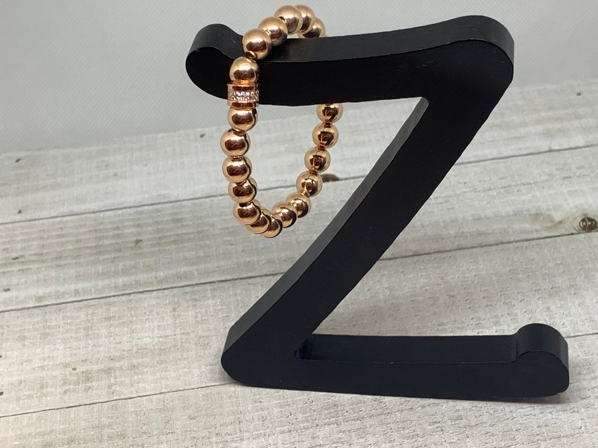 Rose Gold Baller Bead Bracelet