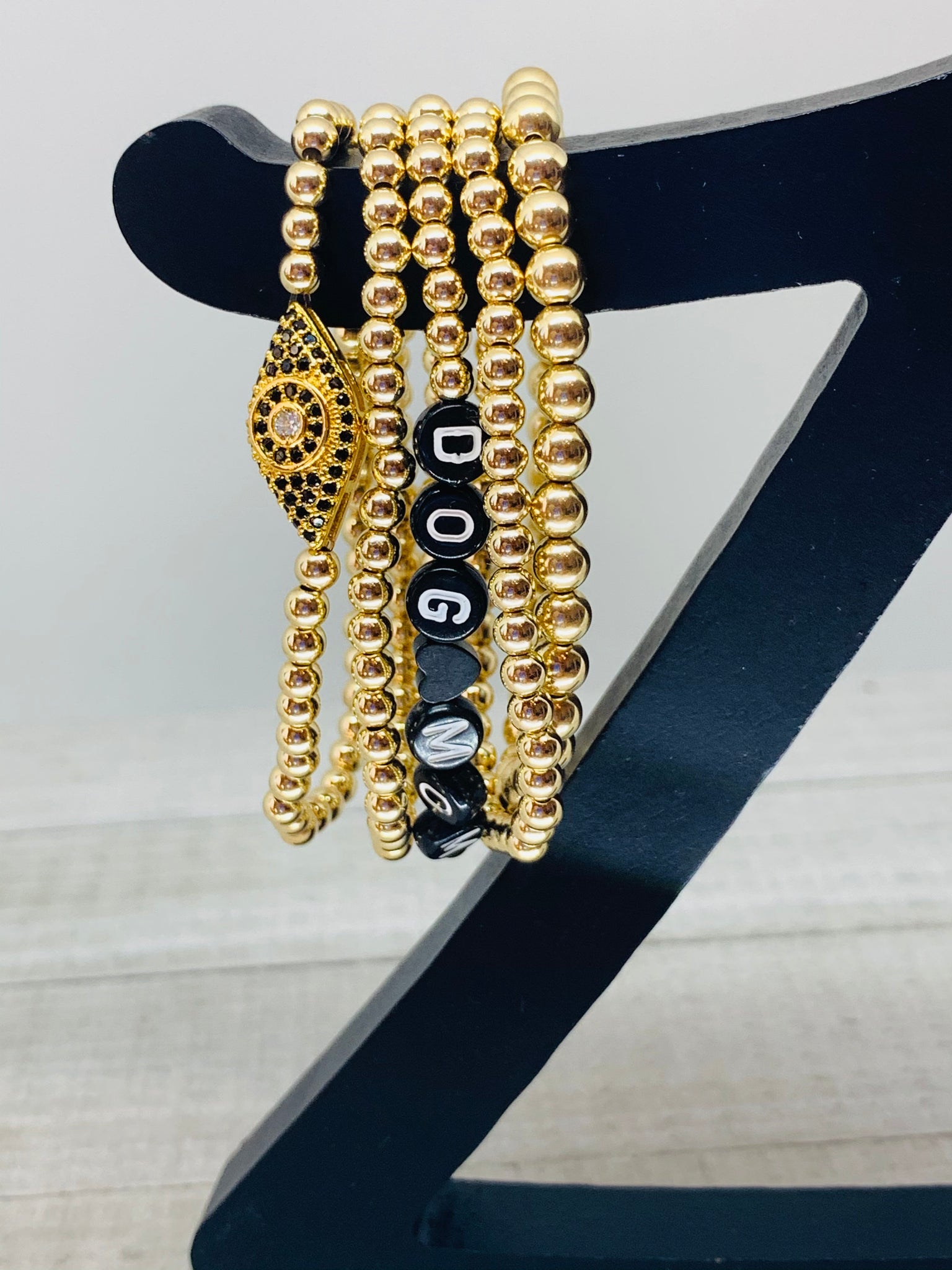 Mia Gold Bracelet Stack