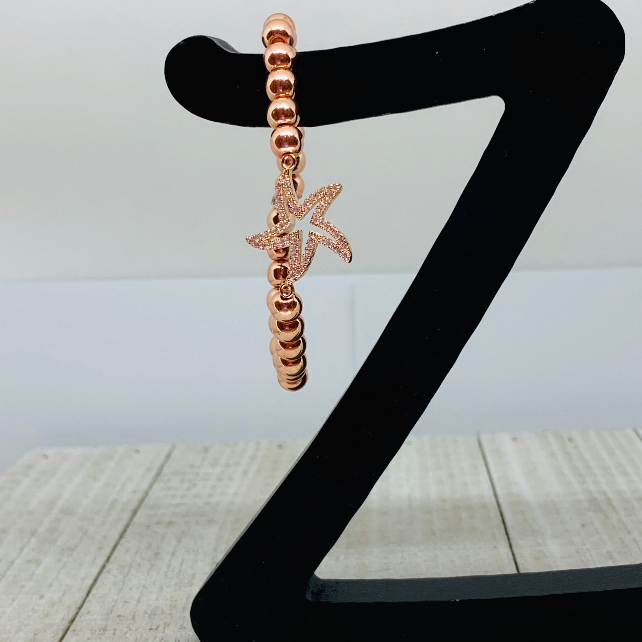 Pink Lady Dancing Starfish Bracelet