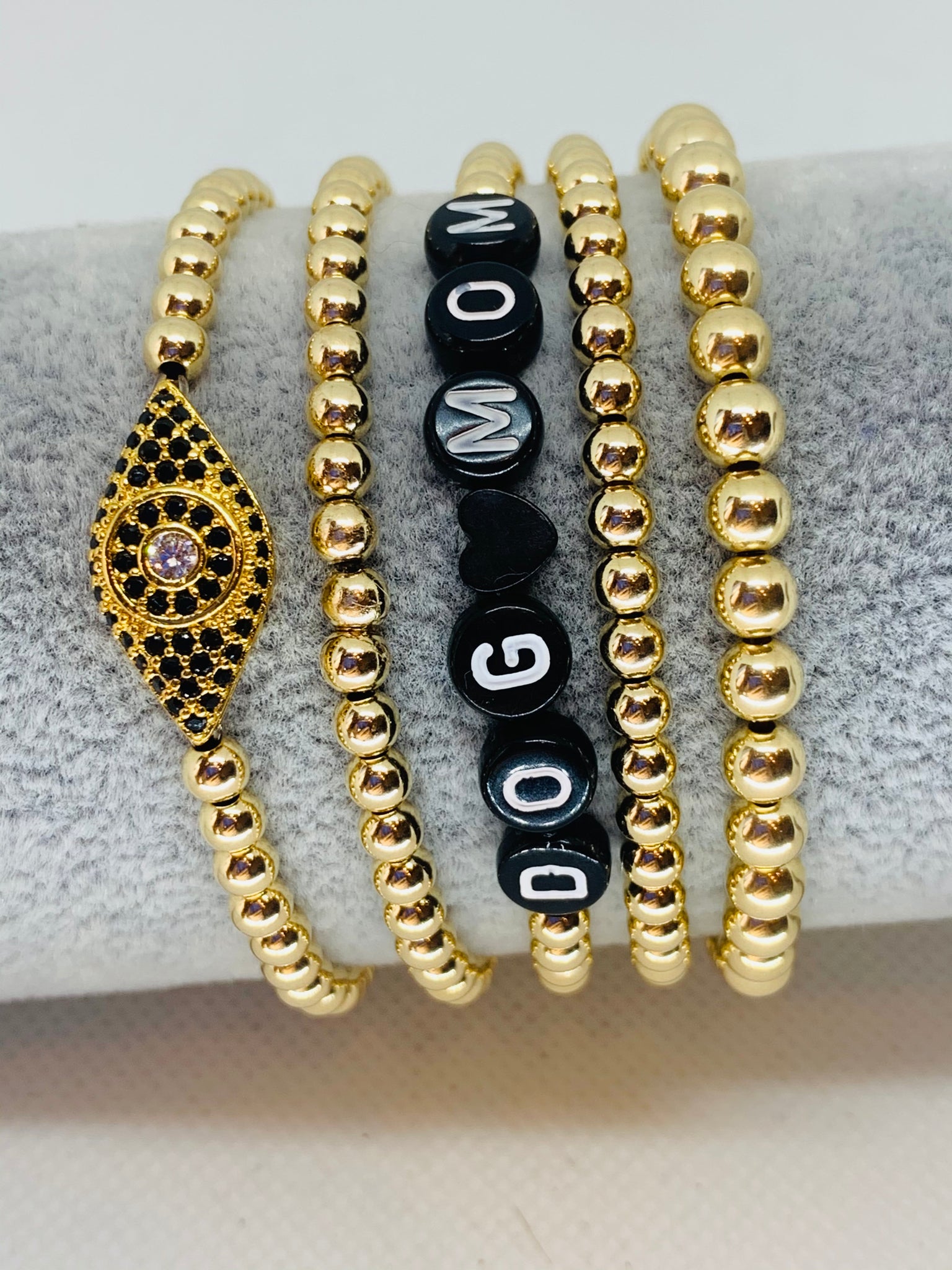 Mia Gold Bracelet Stack