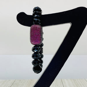 Hot Pink Cushion Bracelet