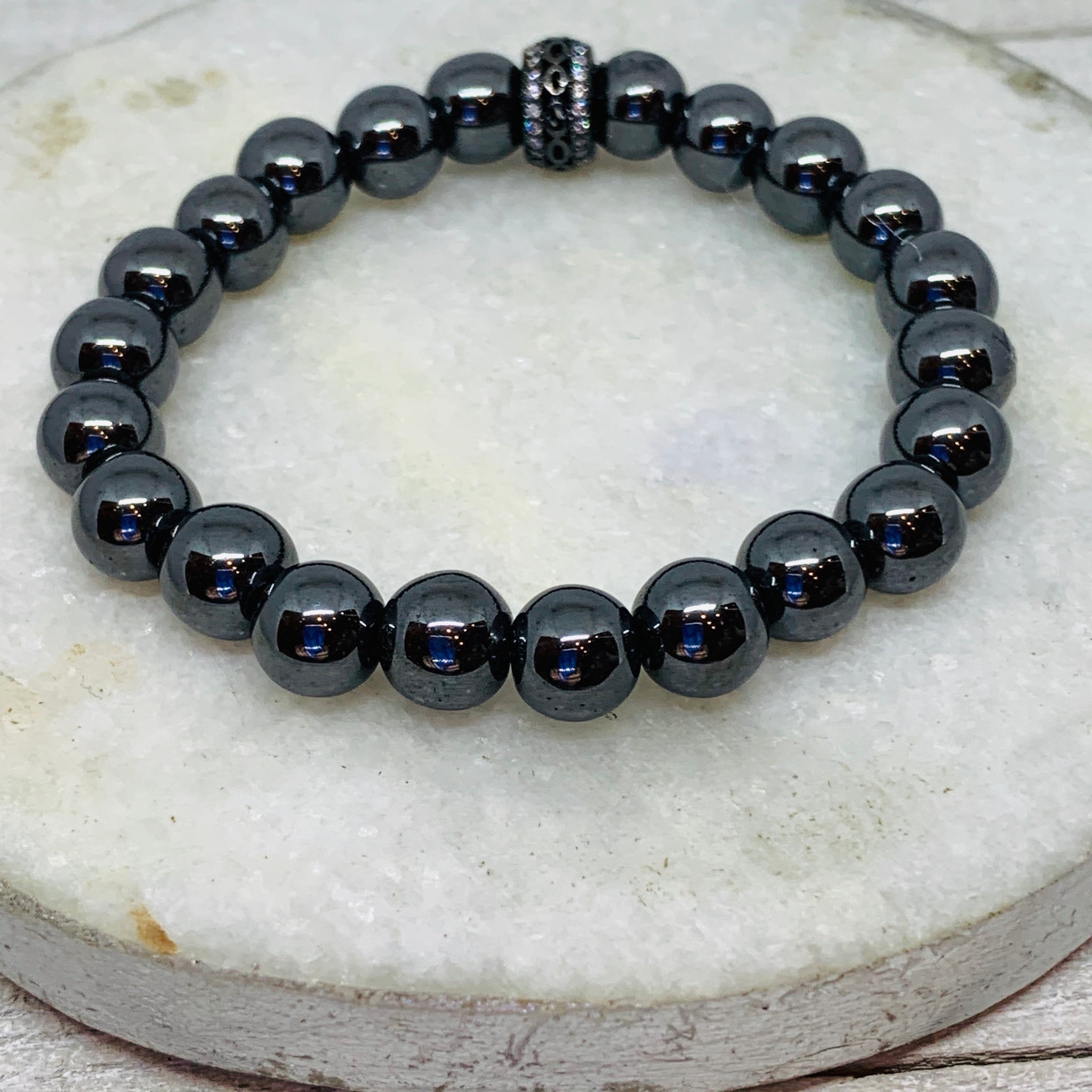 All Black Hematite Bracelet