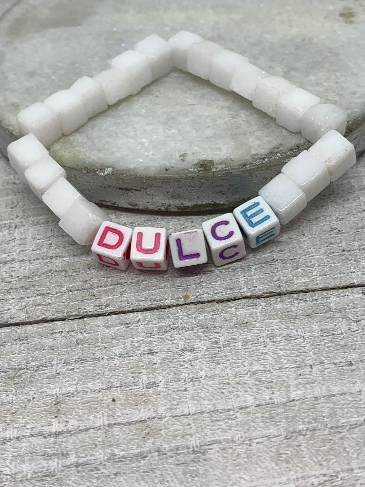 Initial Cube Bracelet