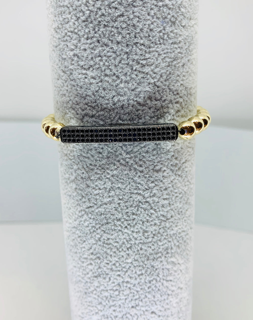 Gold & Black Bar Bracelet