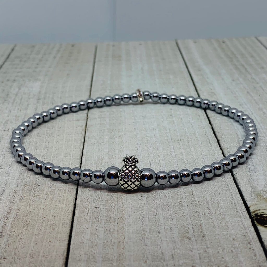 Pineapple Silver Delight Anklet