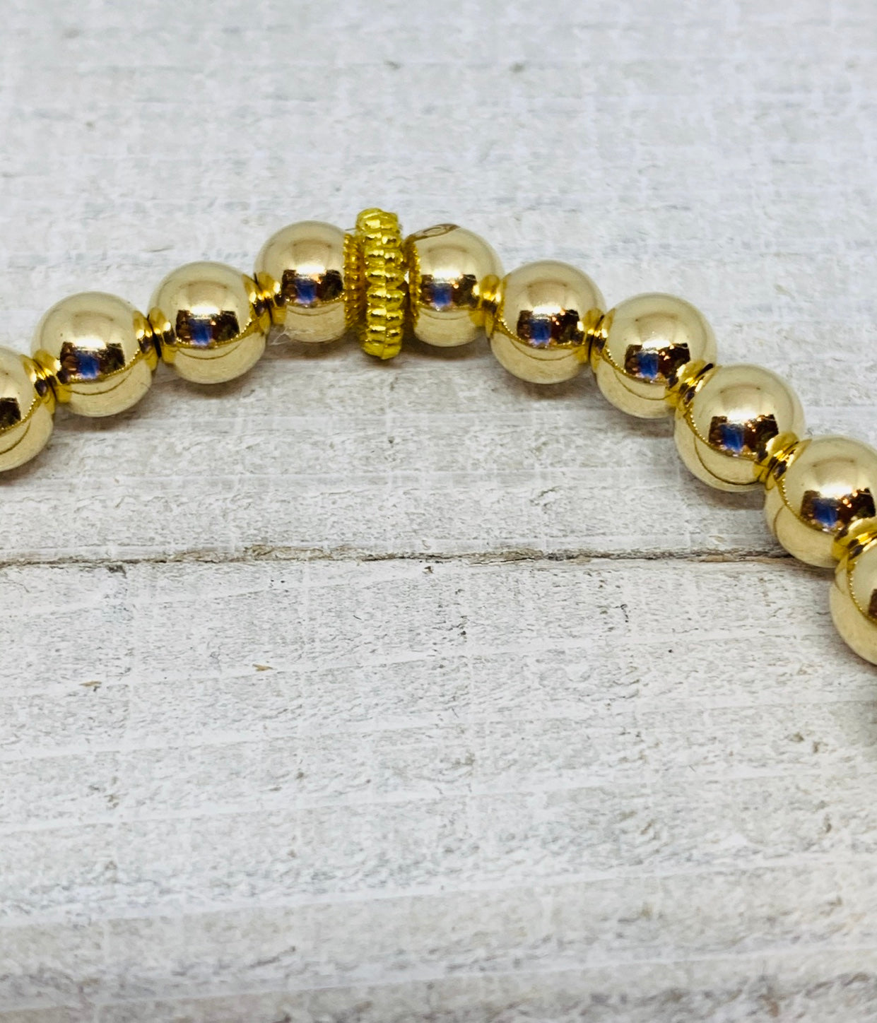 Gold Bead Ball Bracelet