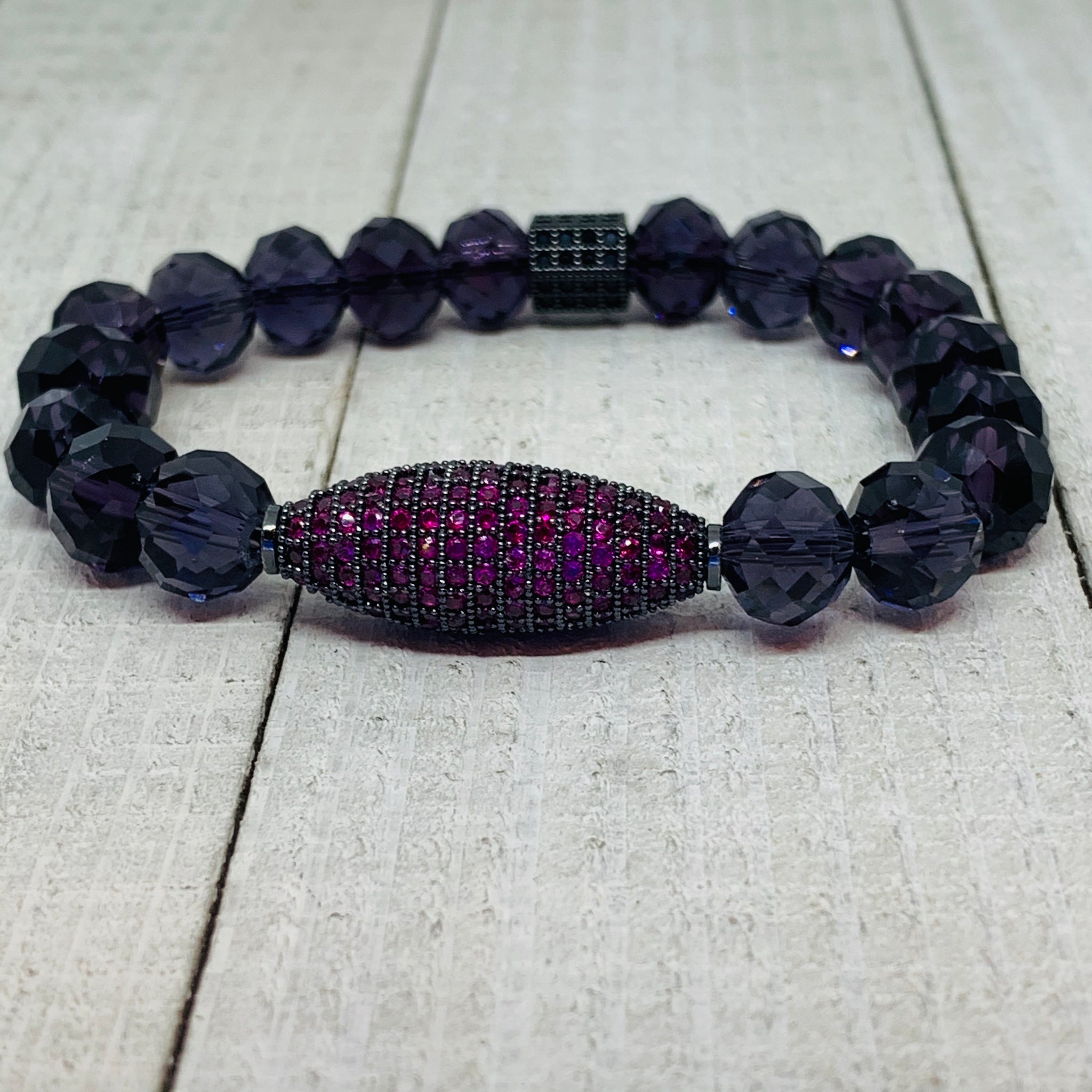 Hot Pink Oval Bracelet