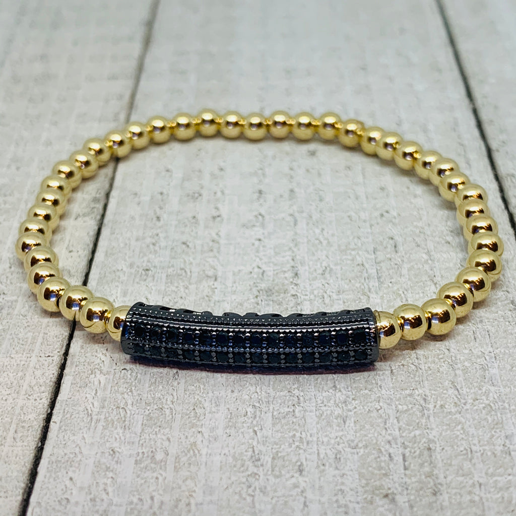 Golden Black Beauty Bracelet