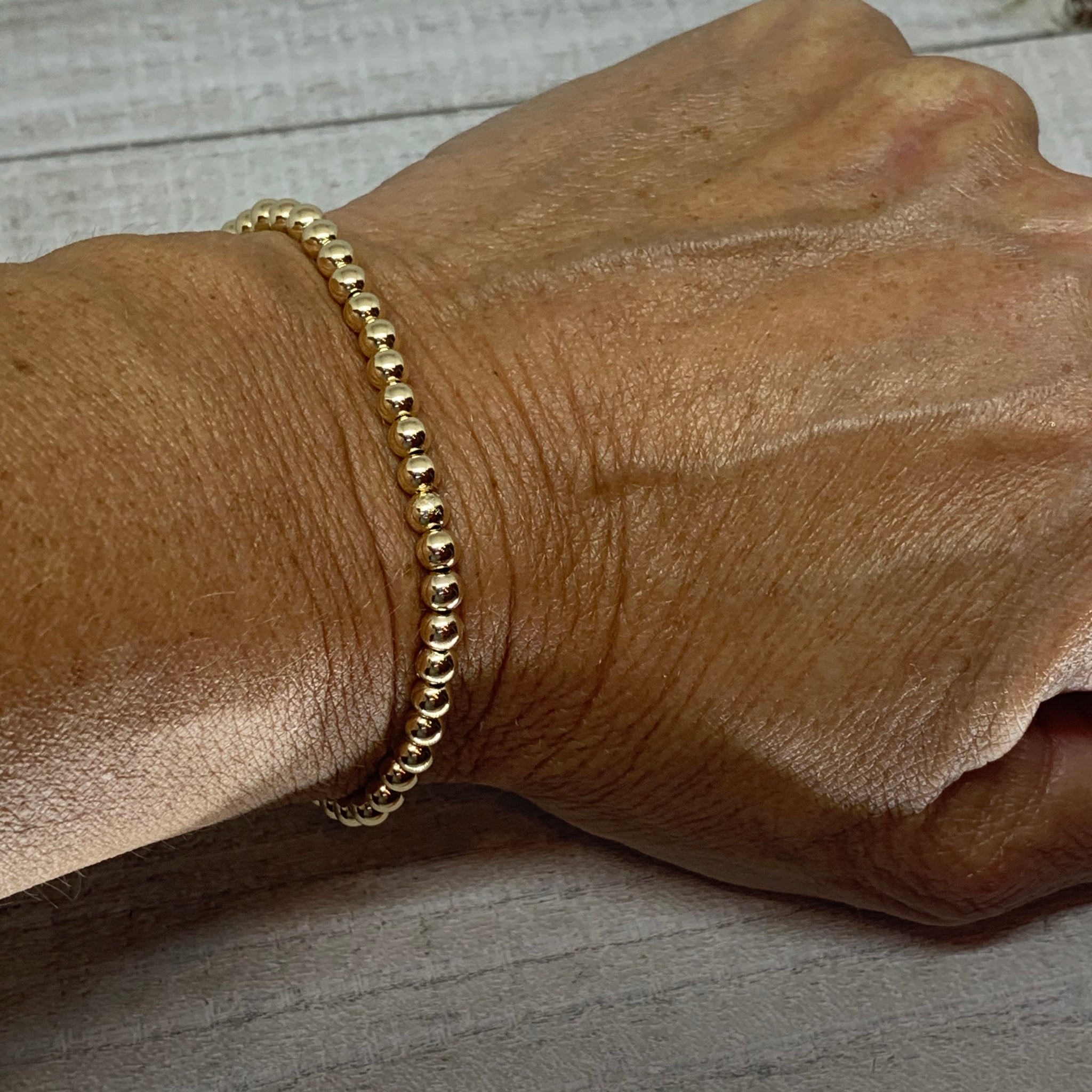 Gold, Silver & Black Stack Bracelets