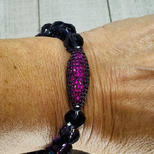 Hot Pink Oval Bracelet