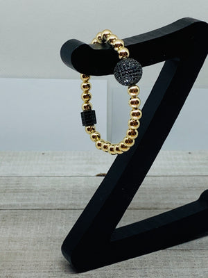 Gold Meets Black Bracelet