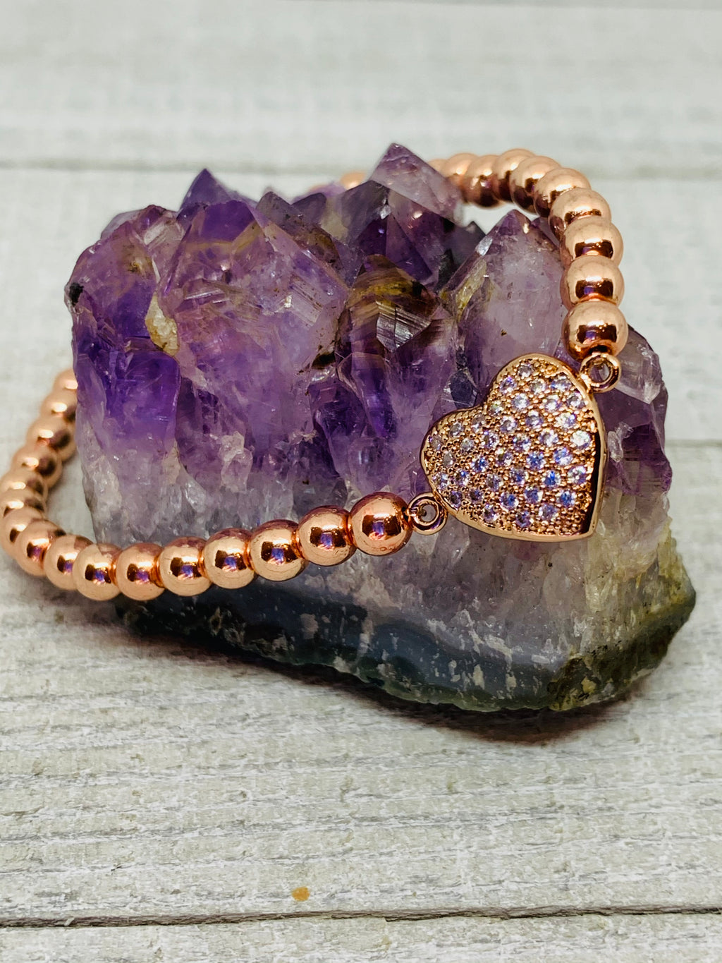 Rosie Rose Gold Hematite Bracelet