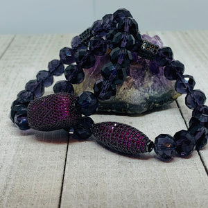 Hot Pink Cushion Bracelet