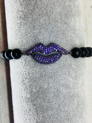 Kiss Me Purple Bracelet