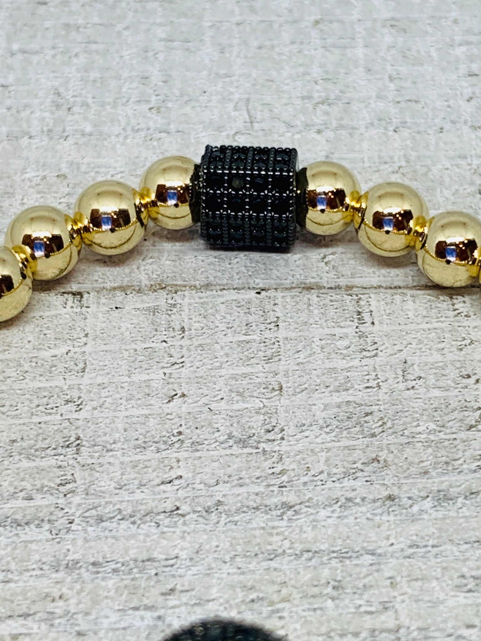 Gold Meets Black Bracelet