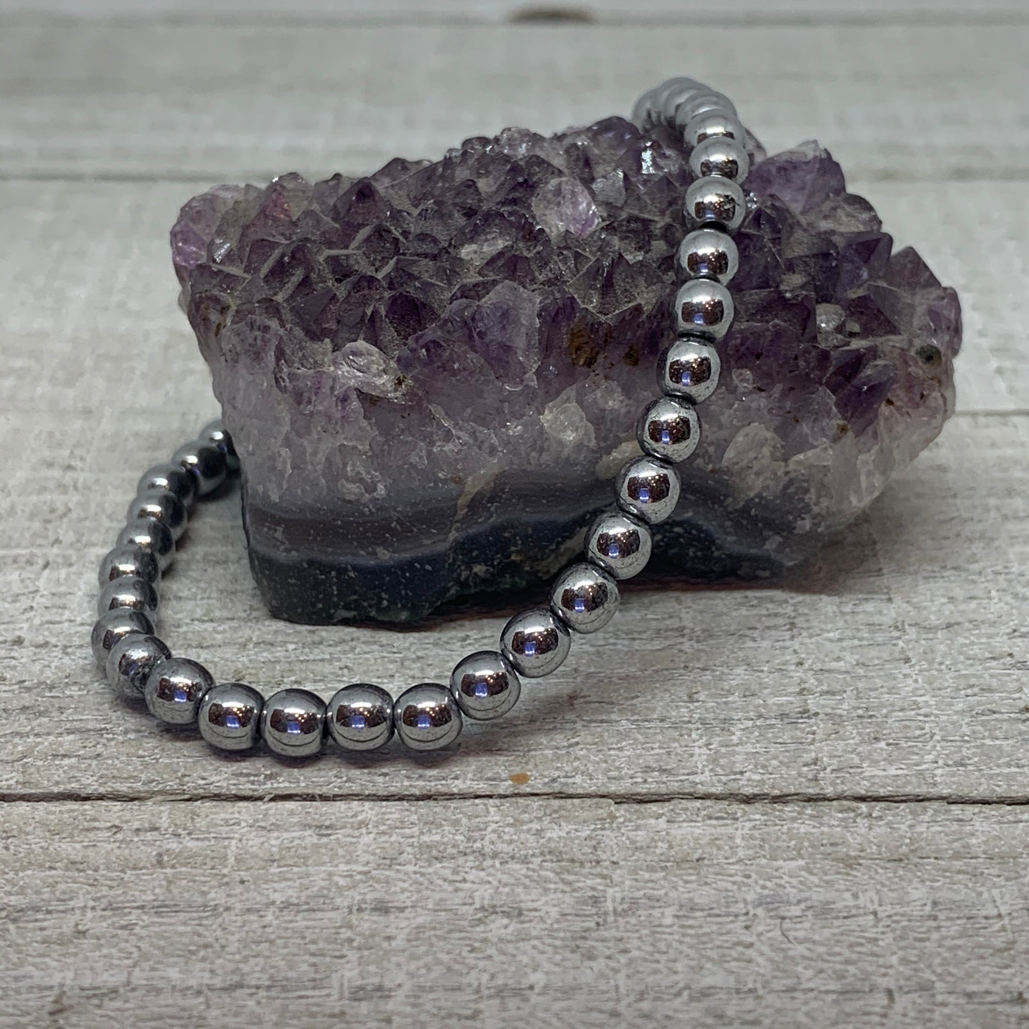 Just Hematite 4mm Bracelet