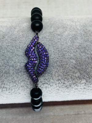 Kiss Me Purple Bracelet