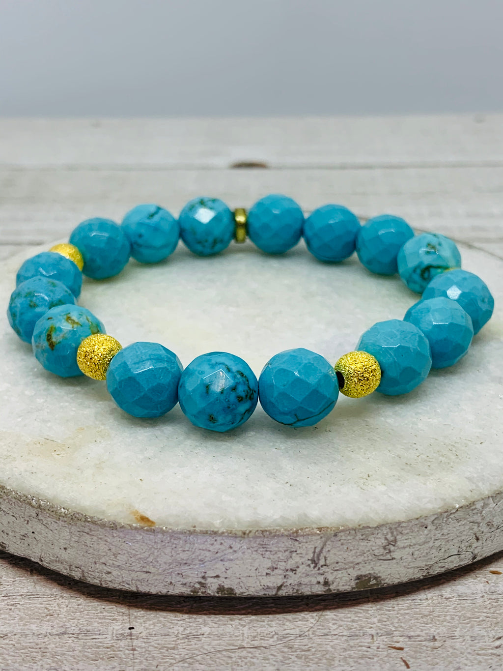 The Mindy Bracelet- Mint Blue Turquoise