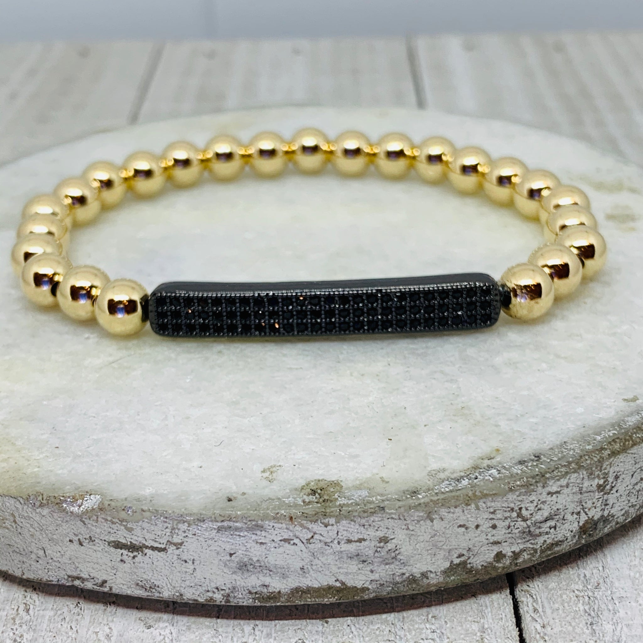 Mega Black & Gold Bracelet Stack