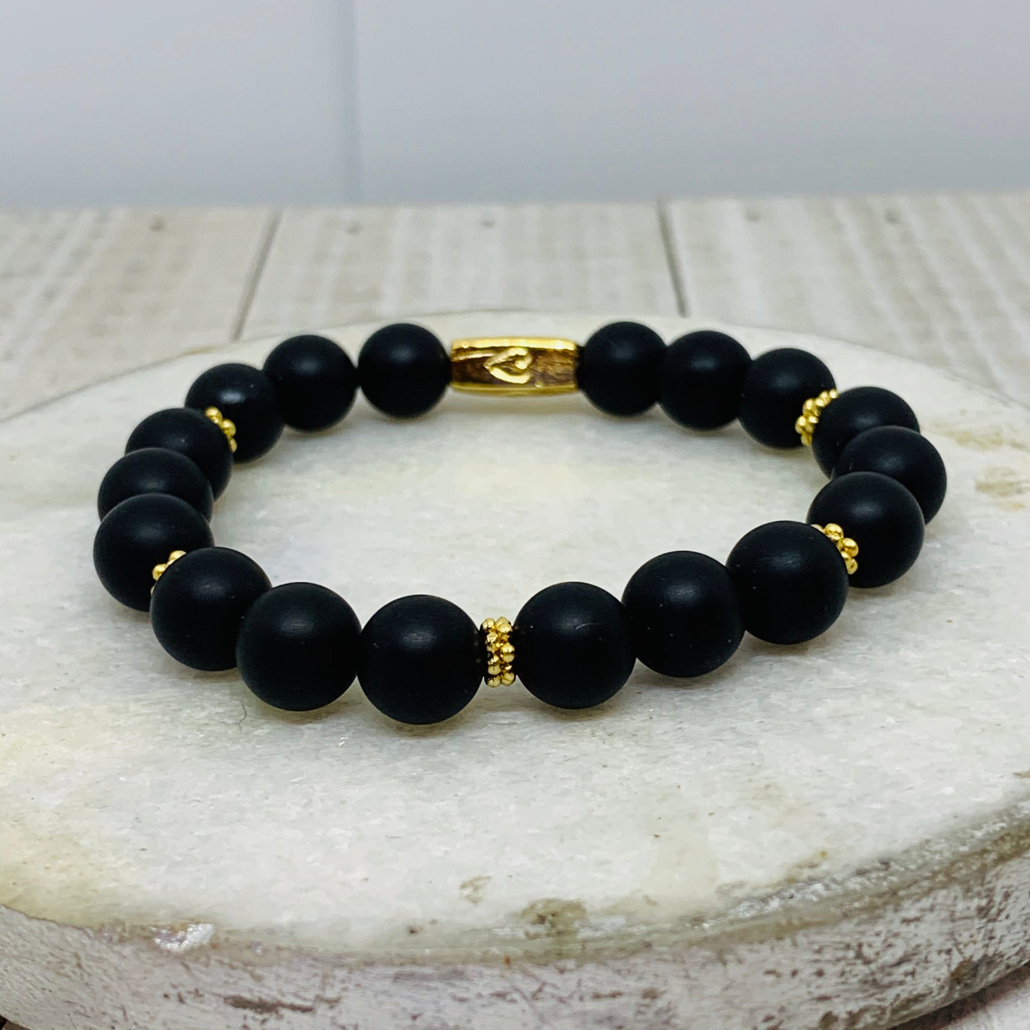 Mega Black & Gold Bracelet Stack