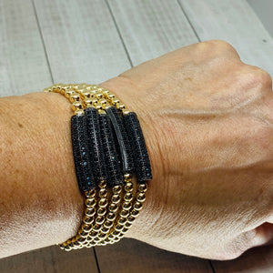 Golden Black Beauty Bracelet