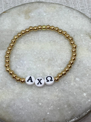 Sorority Initial Bracelet