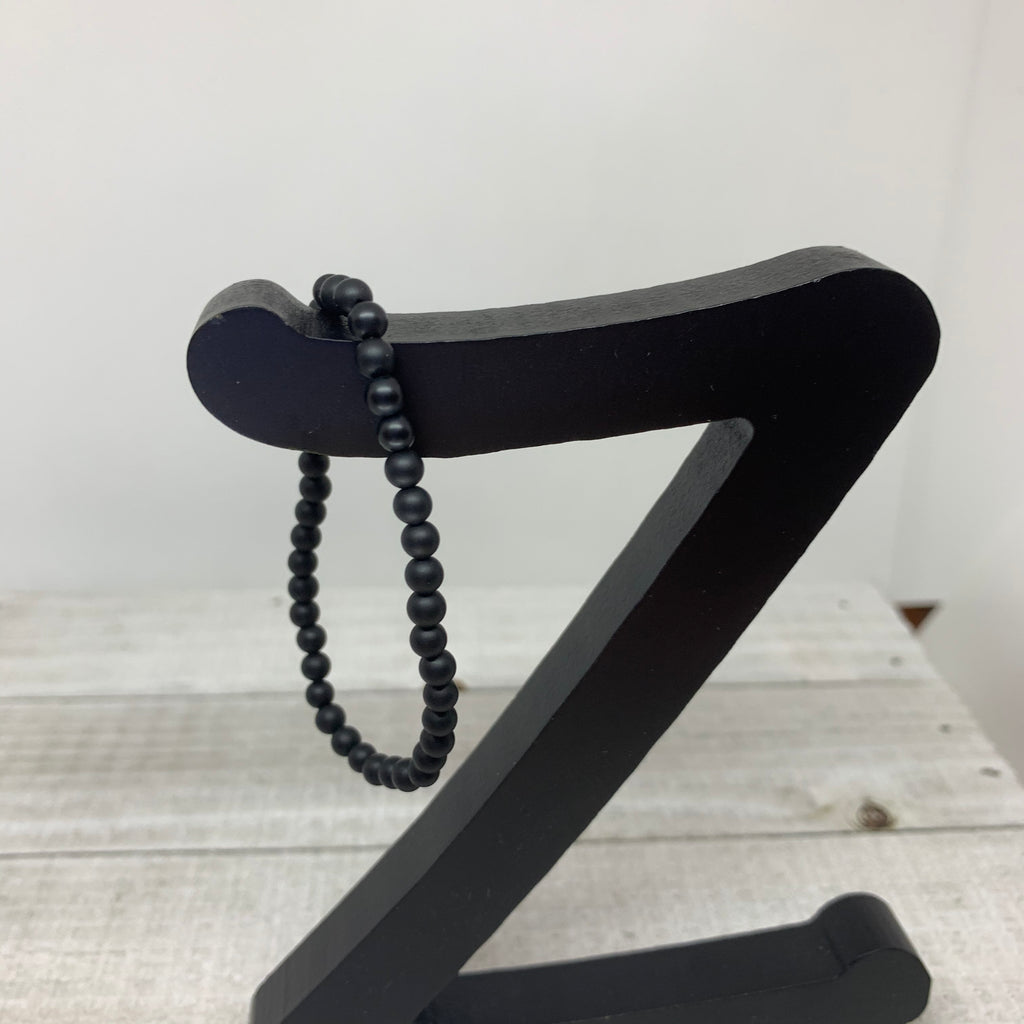 Onyx 4mm Plain Bracelet