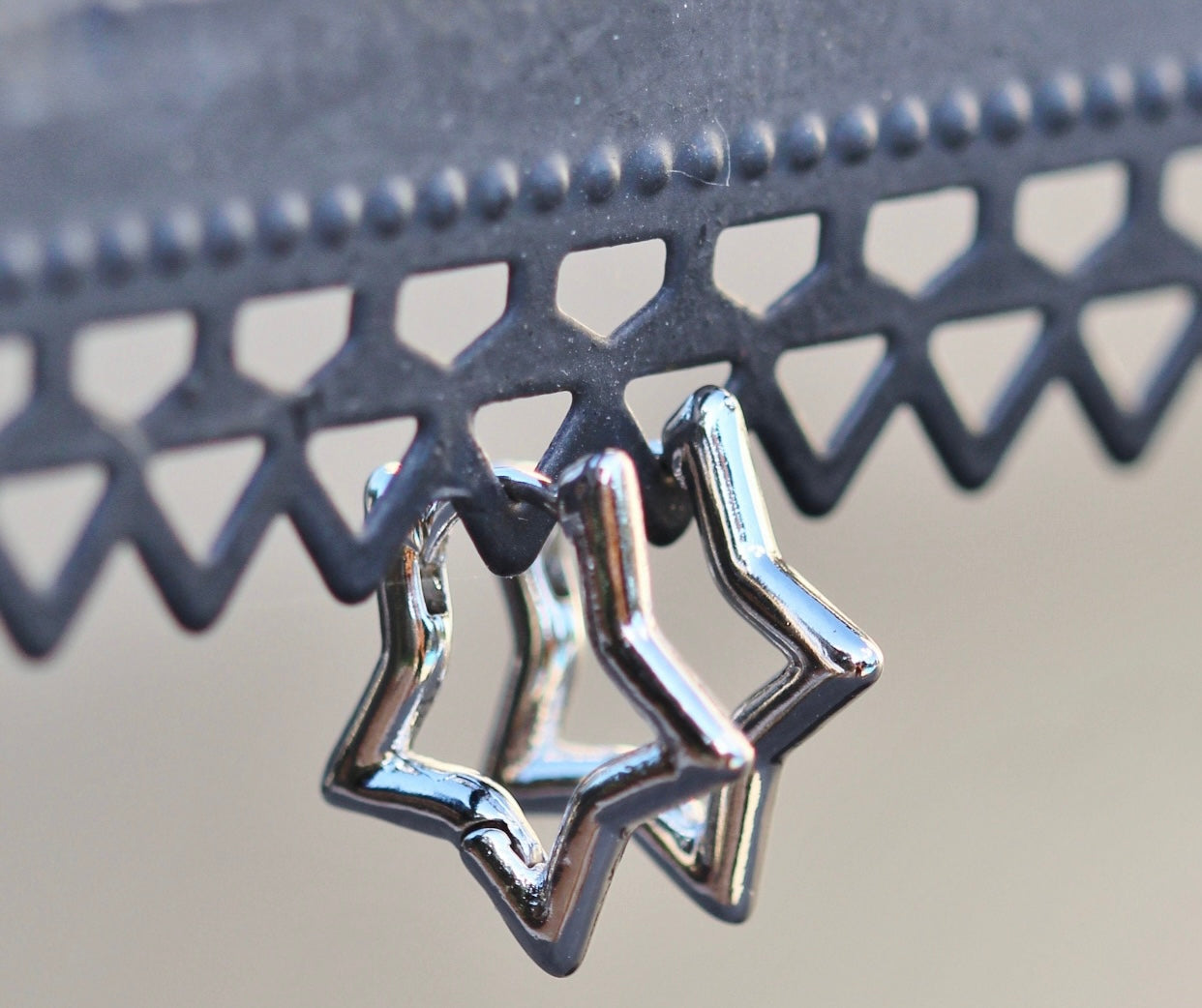 Silver Star Earrings