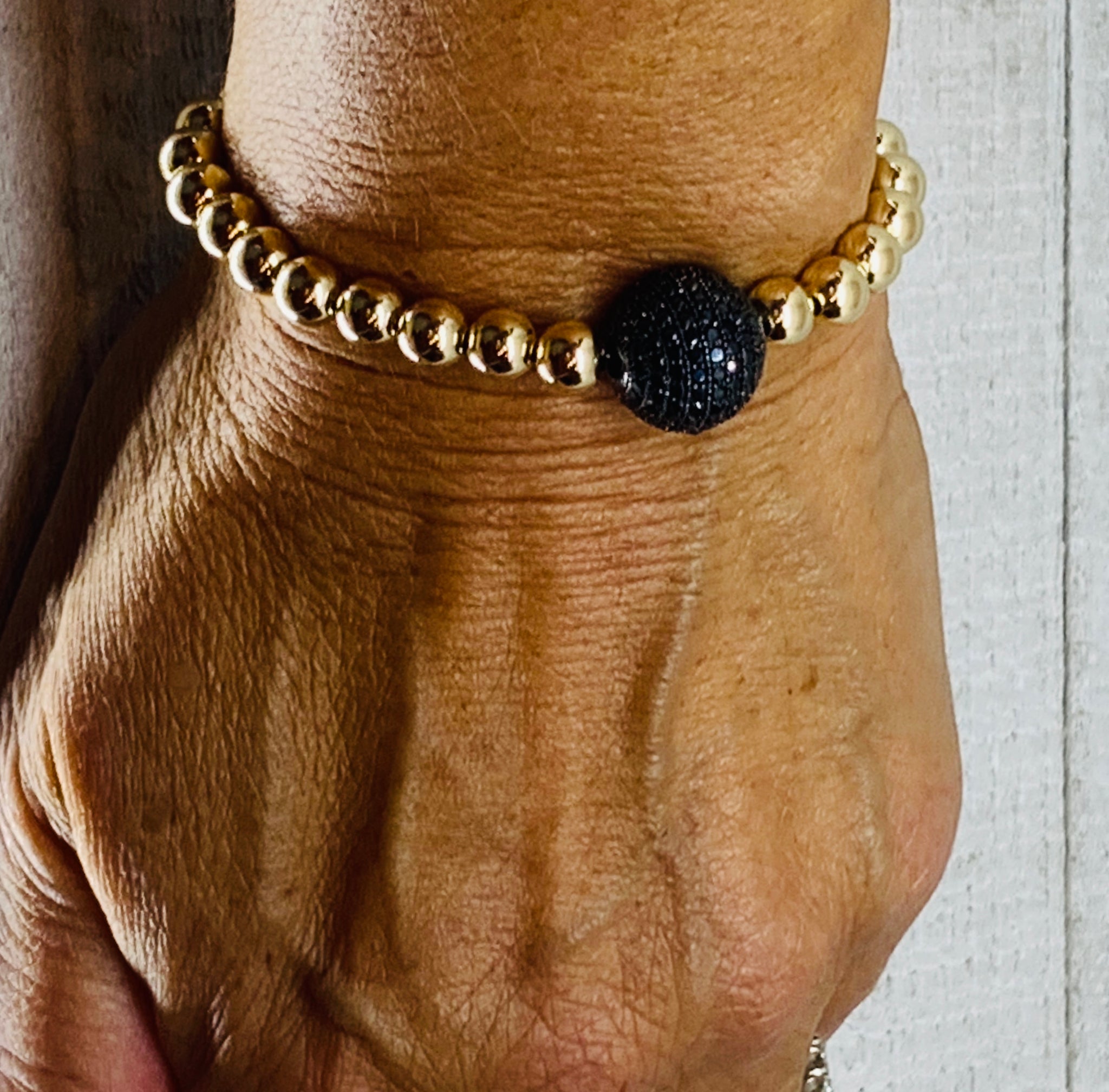 Gold Meets Black Bracelet