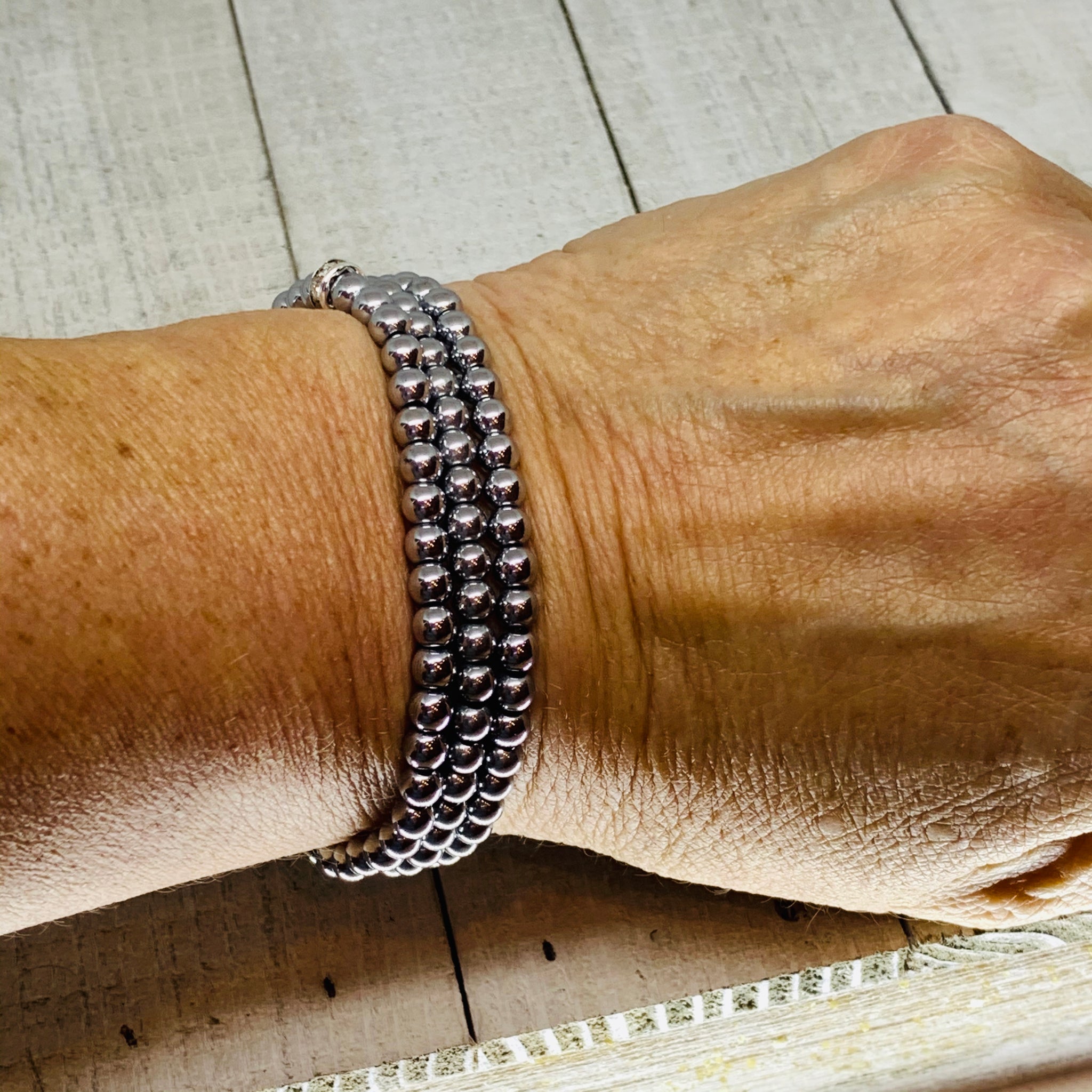 Just Hematite 4mm Bracelet